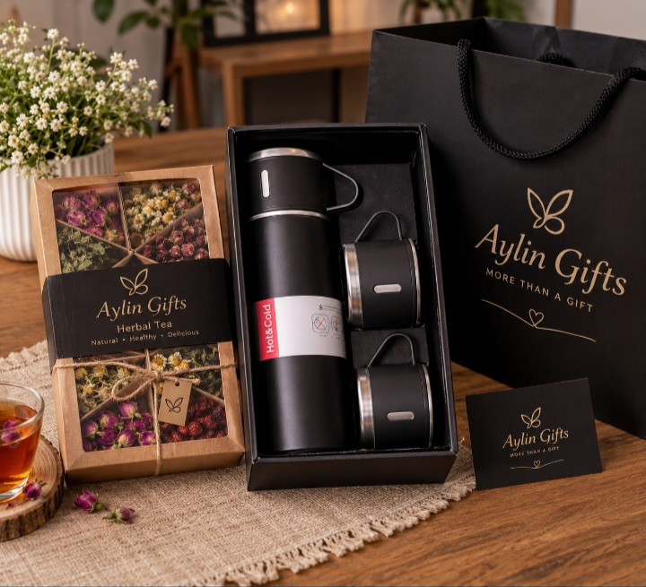 پک هدیه فلاسک و دمنوش Aylin Gifts